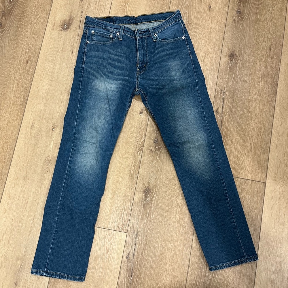 Levi's Men's Straight Fit Blue Jeans